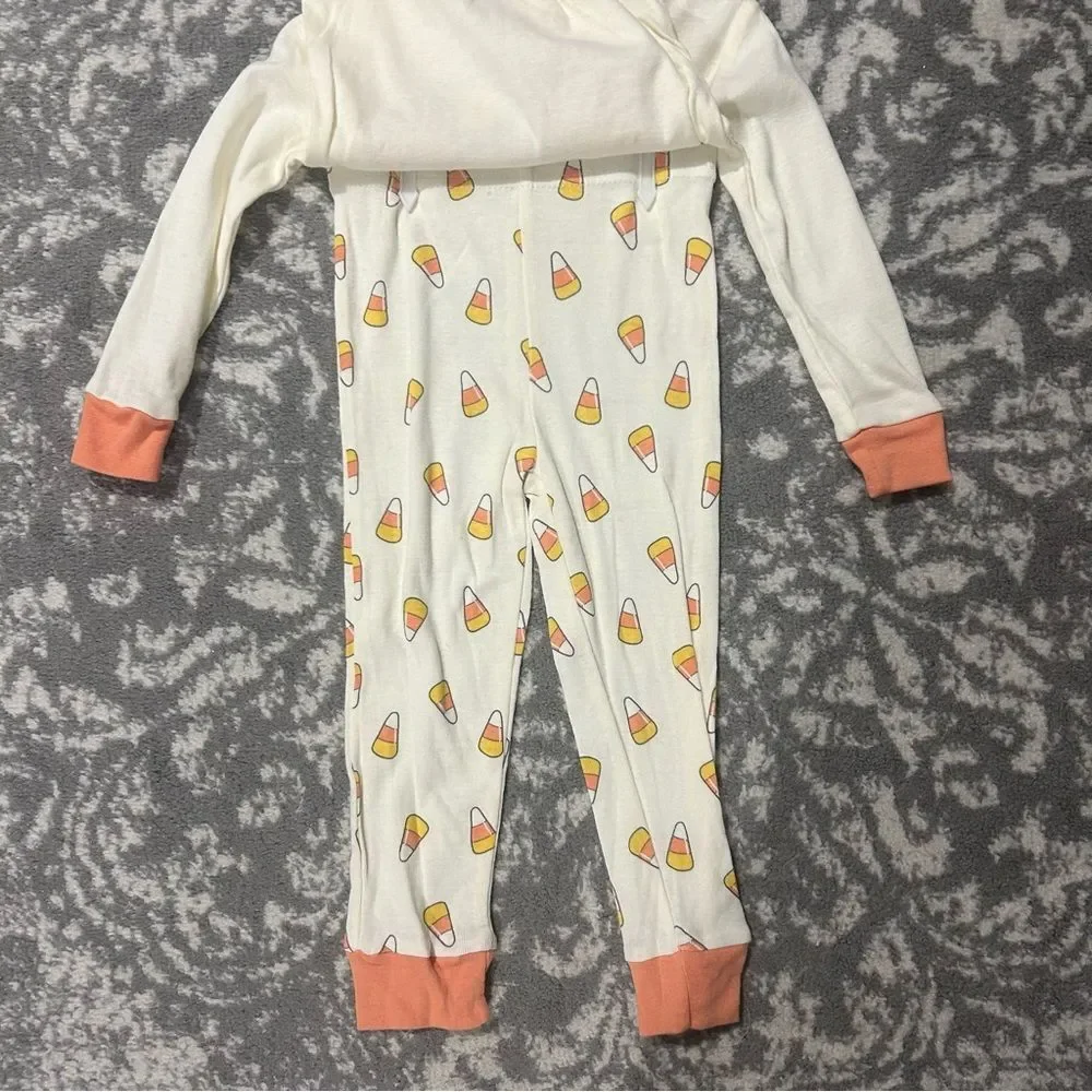 Modern Kids Halloween Tractor and Candy Corn Pajamas NWOT 2T